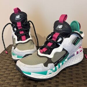 New Balance White and Pink Athletic Shoes